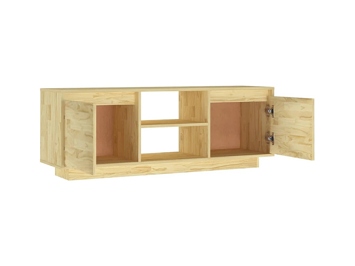 Meuble TV 110x30x40 Bois de pin massif