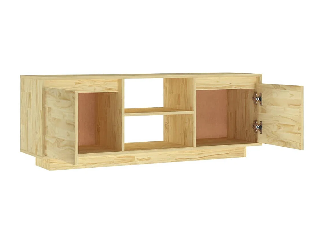 Meuble TV 110x30x40 Bois de pin massif