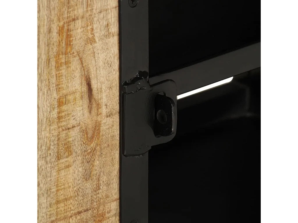 Meuble TV 110x30x45 Bois de manguier brut 2