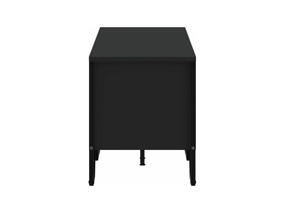 Meuble TV noir 180x34x41 bois d'ingénierie