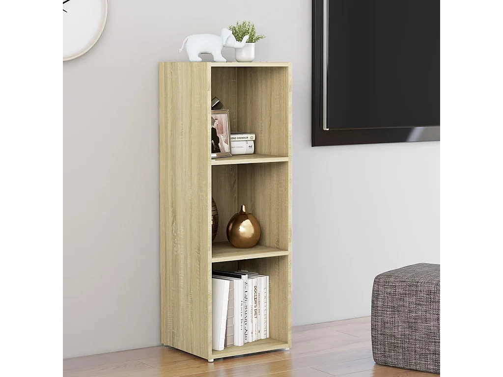 Meuble TV Chêne sonoma 107x35x37