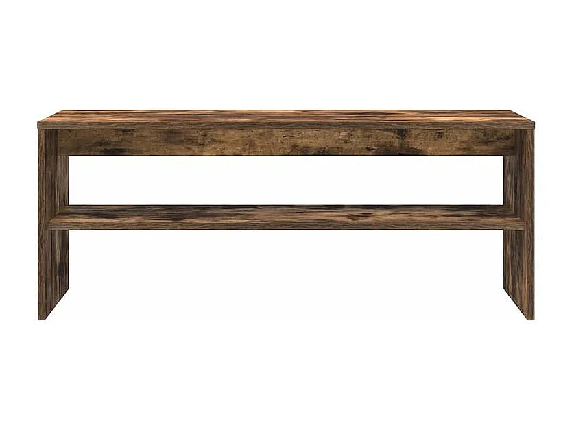 Meuble TV Chêne fumé 100x40x40 Bois d'ingénierie