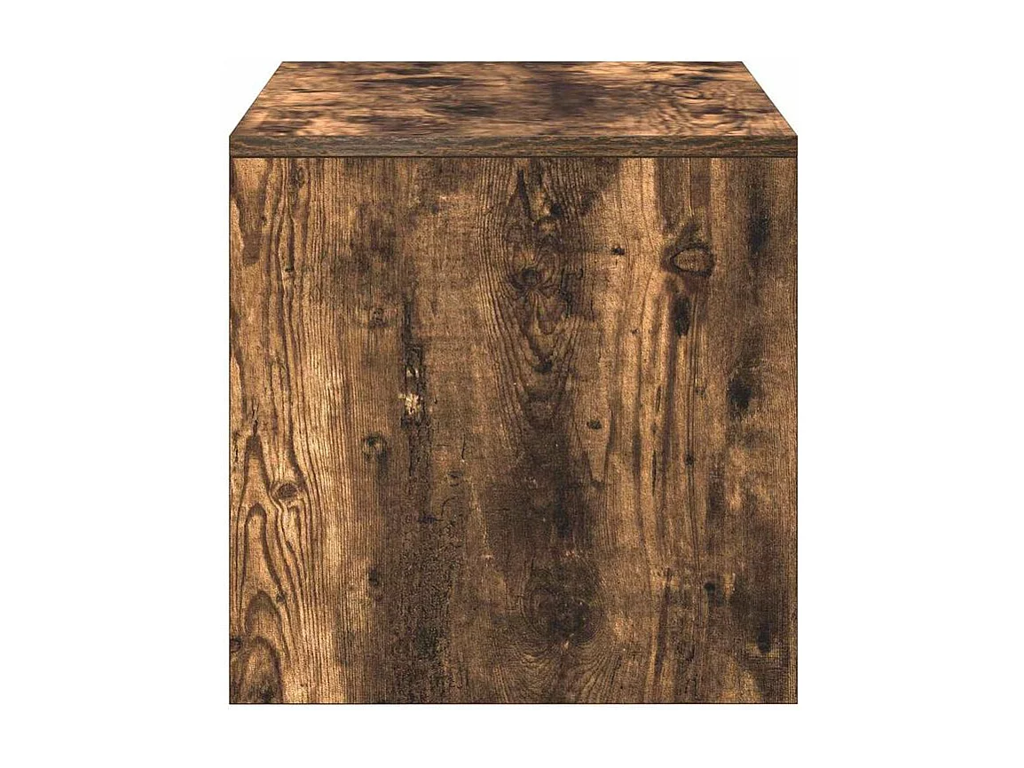 Meuble TV Chêne fumé 100x40x40 Bois d'ingénierie