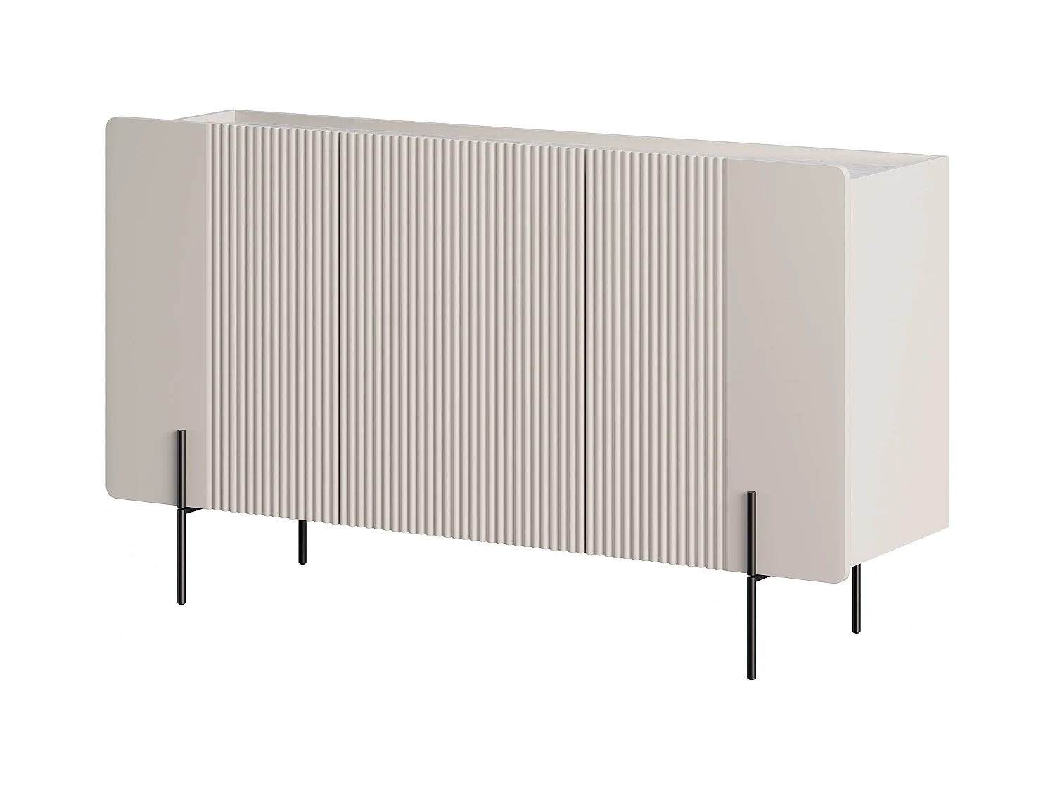 Aparador de 3 puertas con pie de metal cachemir 150x87 cm