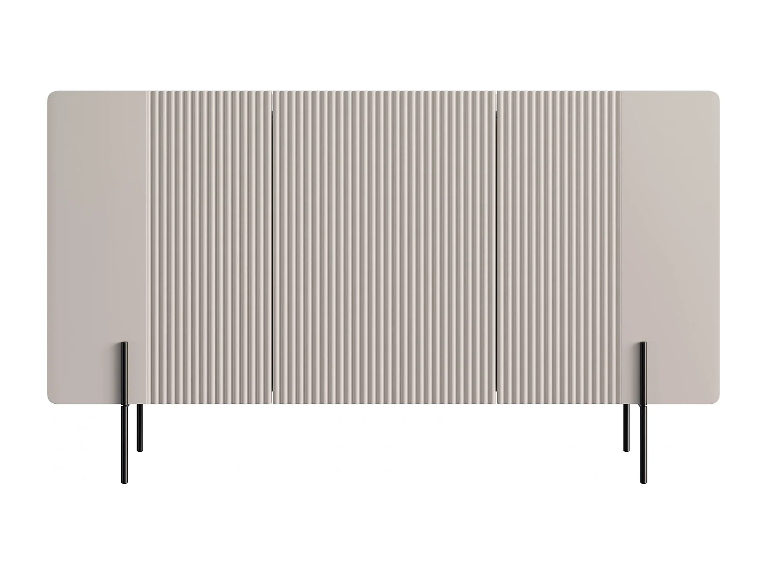 3-deurs buffetkast met kasjmier metaal bont 150x87 cm