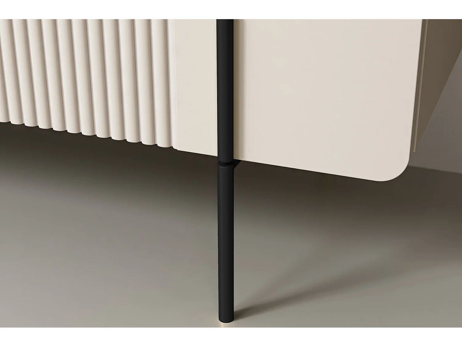 3-deurs buffetkast met kasjmier metaal bont 150x87 cm