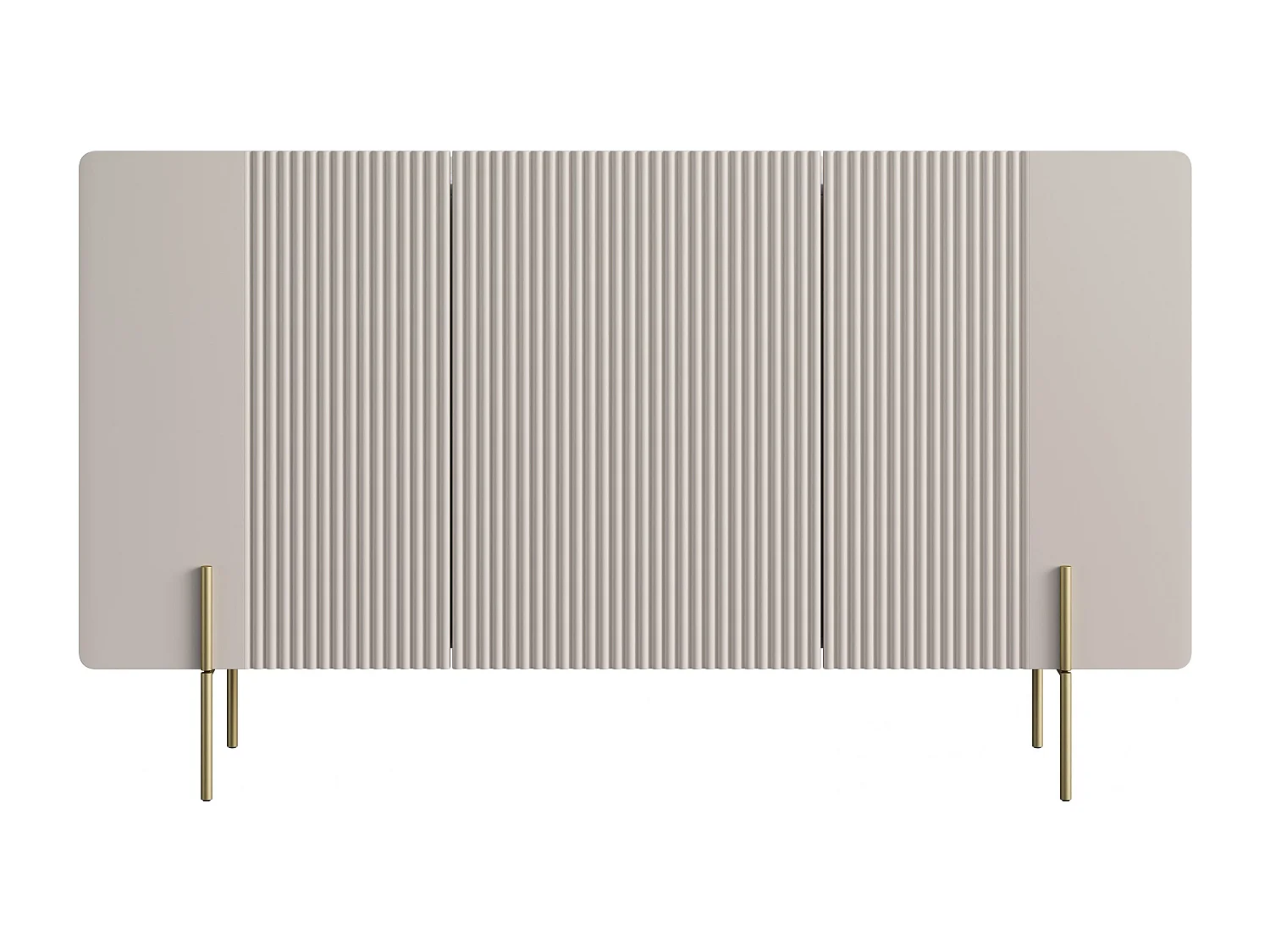 3-deurs buffetkast met kasjmier metaal bont 150x87 cm