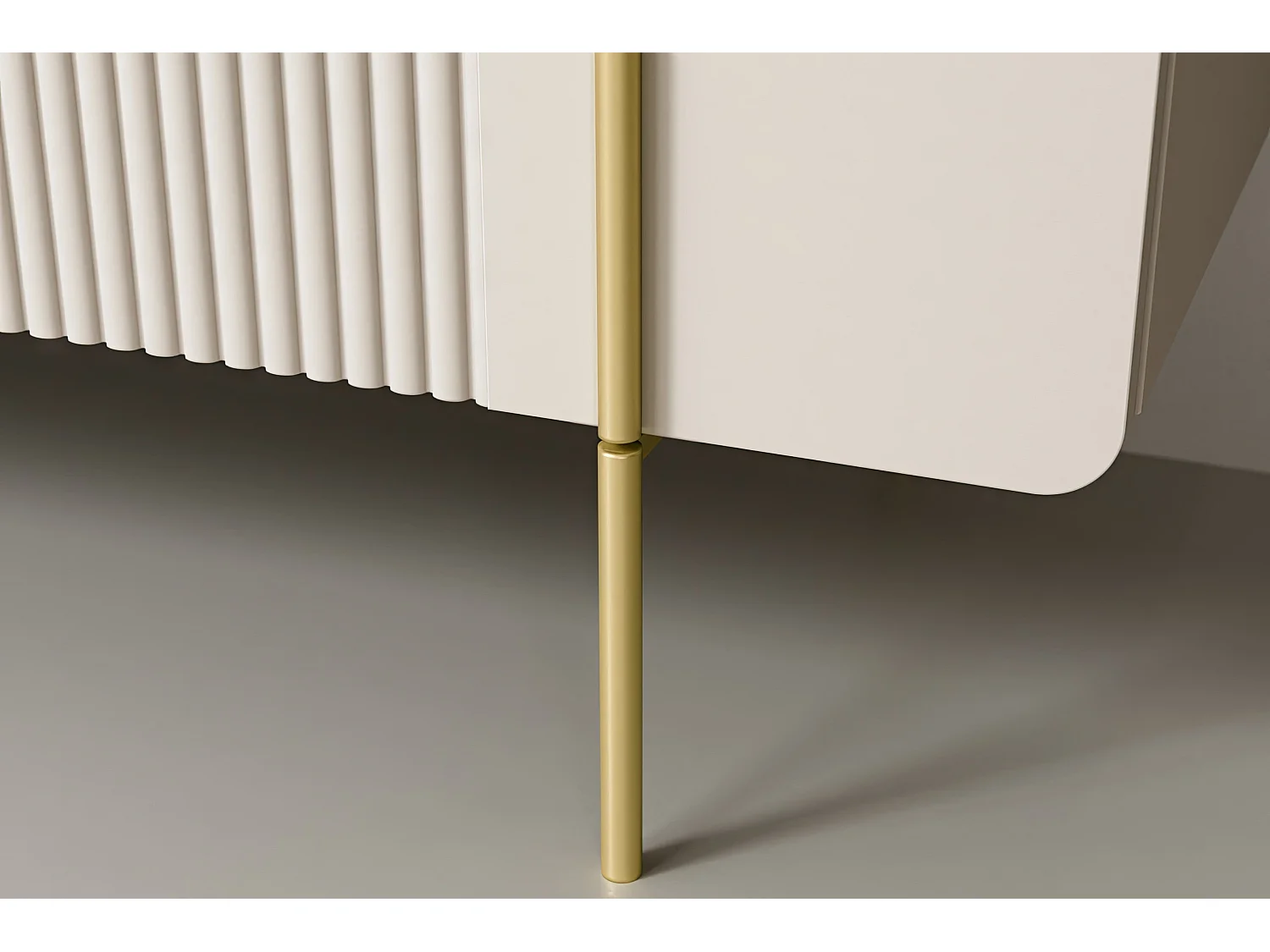 3-deurs buffetkast met kasjmier metaal bont 150x87 cm