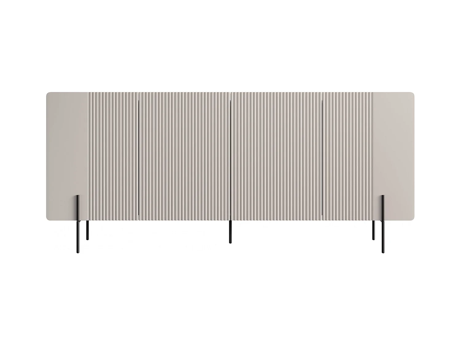 Aparador de 4 puertas con pie de metal cachemir 200x87 cm