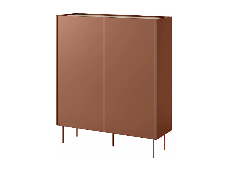 Credenza 2 ante 2 cassetti con piede in metallo 120x140 cm