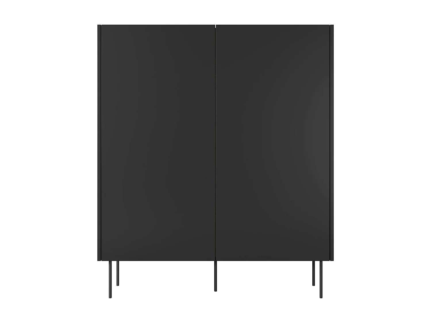 Aparador 2 portas 2 gavetas com pé metálico 120x140 cm