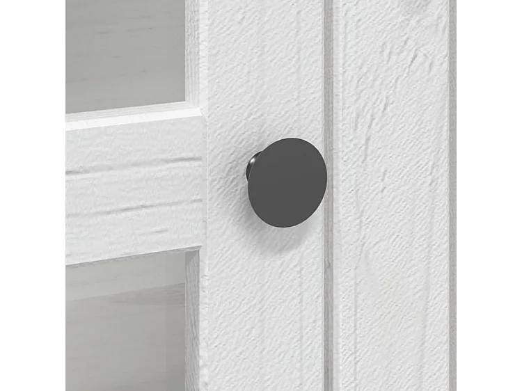 Buffet BODO blanc 115,5x43x200,5 bois massif de pin