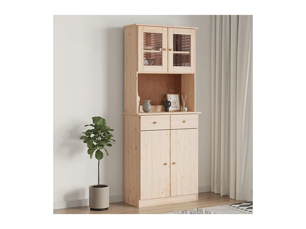 Buffet ALTA 77x35x188 bois massif de pin