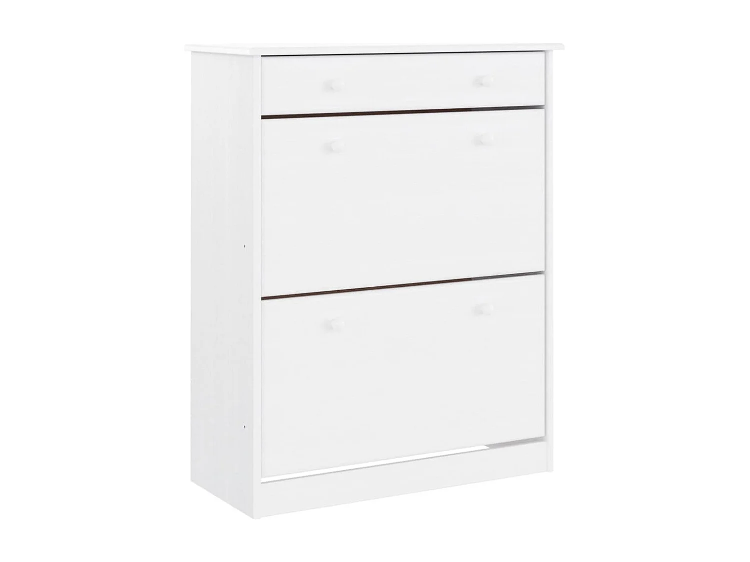Buffet ALTA blanc 77x35x188 bois massif de pin