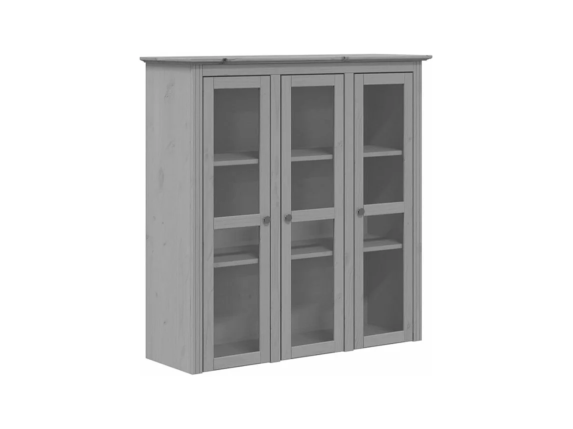 Buffet BODO gris 115,5x43x200,5 bois massif de pin