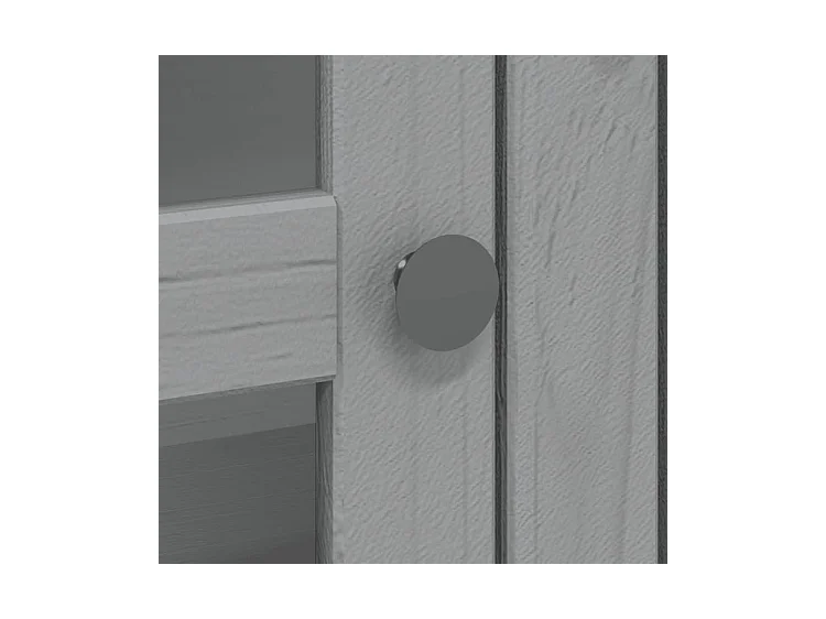 Buffet BODO gris 115,5x43x200,5 bois massif de pin