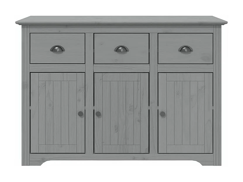 Buffet BODO gris 115,5x43x200,5 bois massif de pin