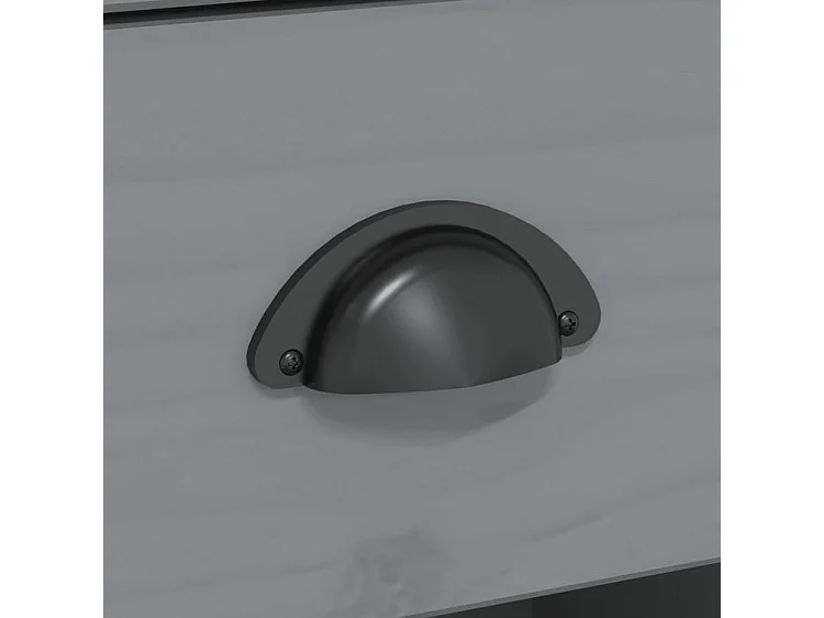 Buffet BODO gris 115,5x43x200,5 bois massif de pin