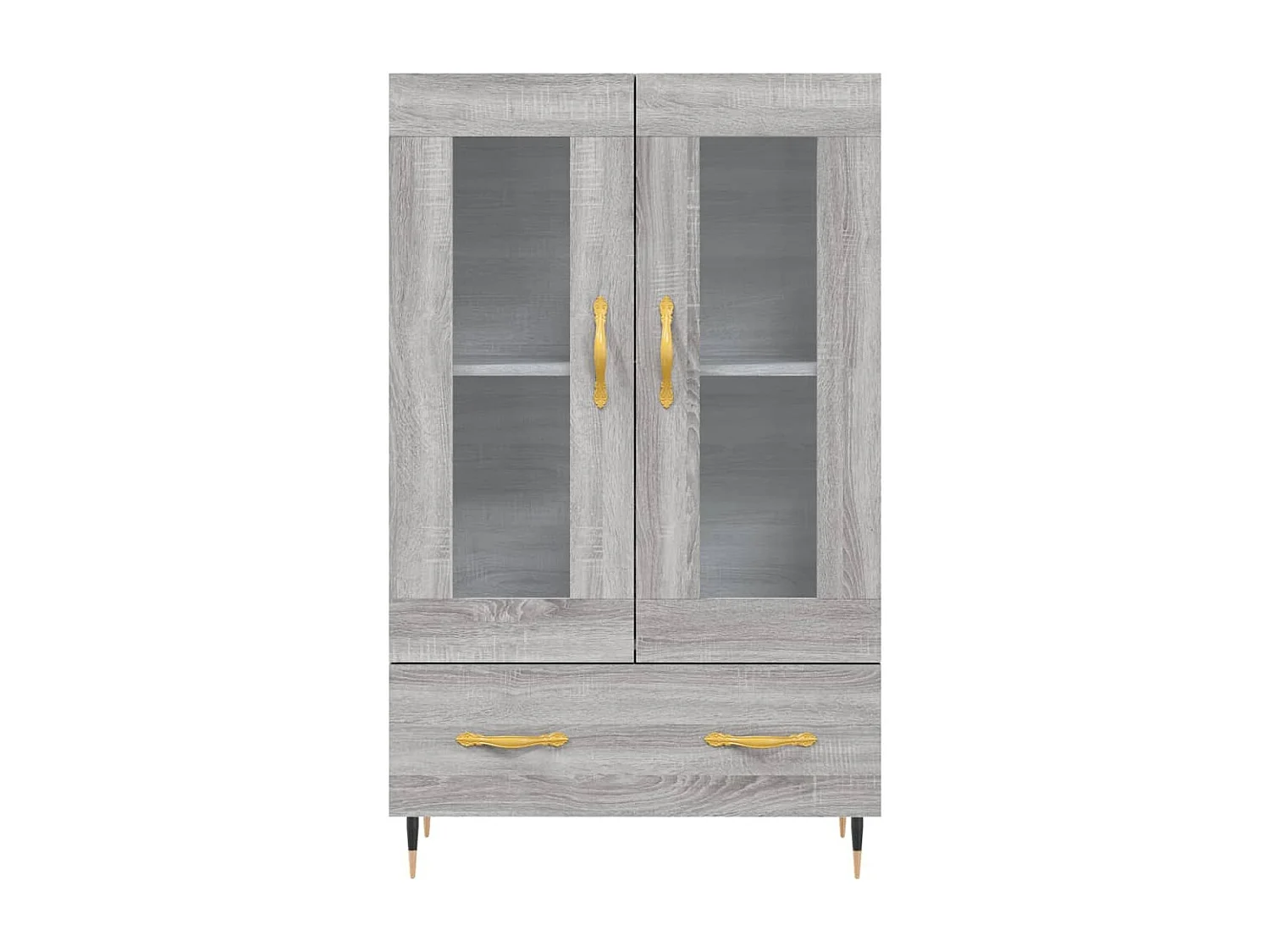 Buffet haut sonoma gris 69,5x31x115 bois d'ingénierie