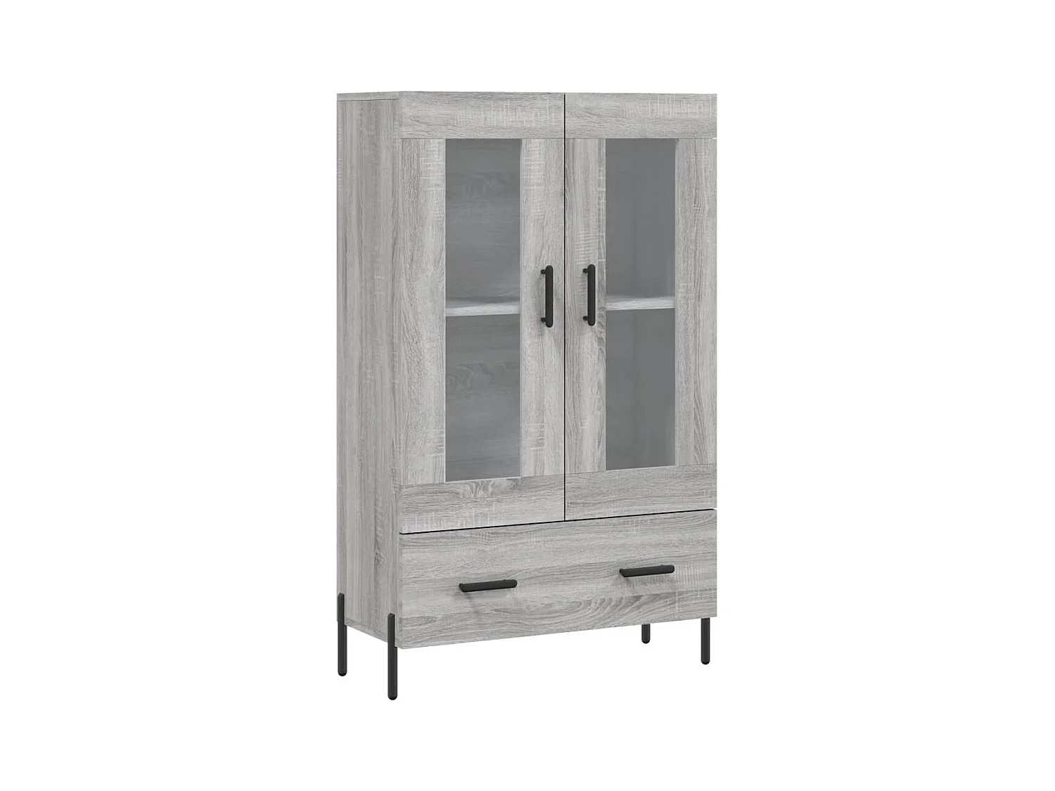 Buffet haut sonoma gris 69,5x31x115 bois d'ingénierie