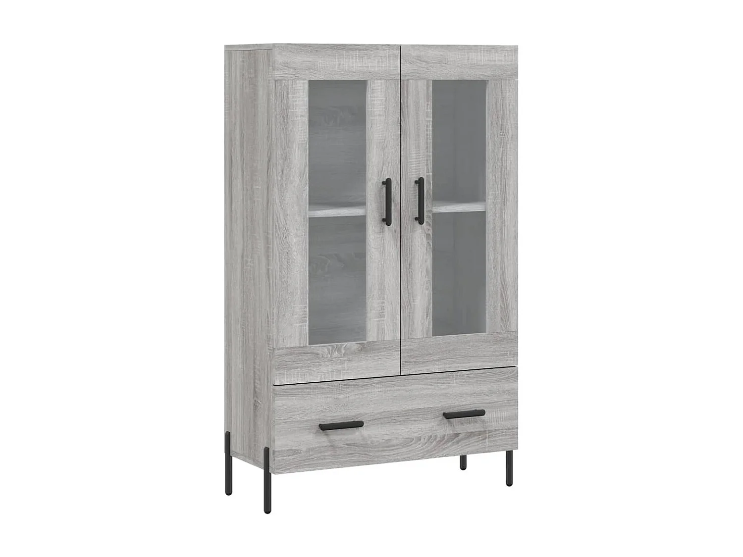Buffet haut sonoma gris 69,5x31x115 bois d'ingénierie