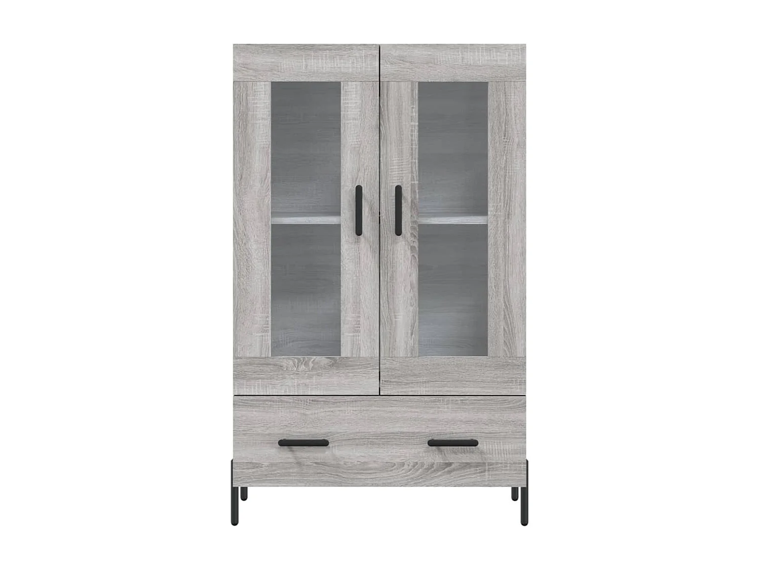 Buffet haut sonoma gris 69,5x31x115 bois d'ingénierie