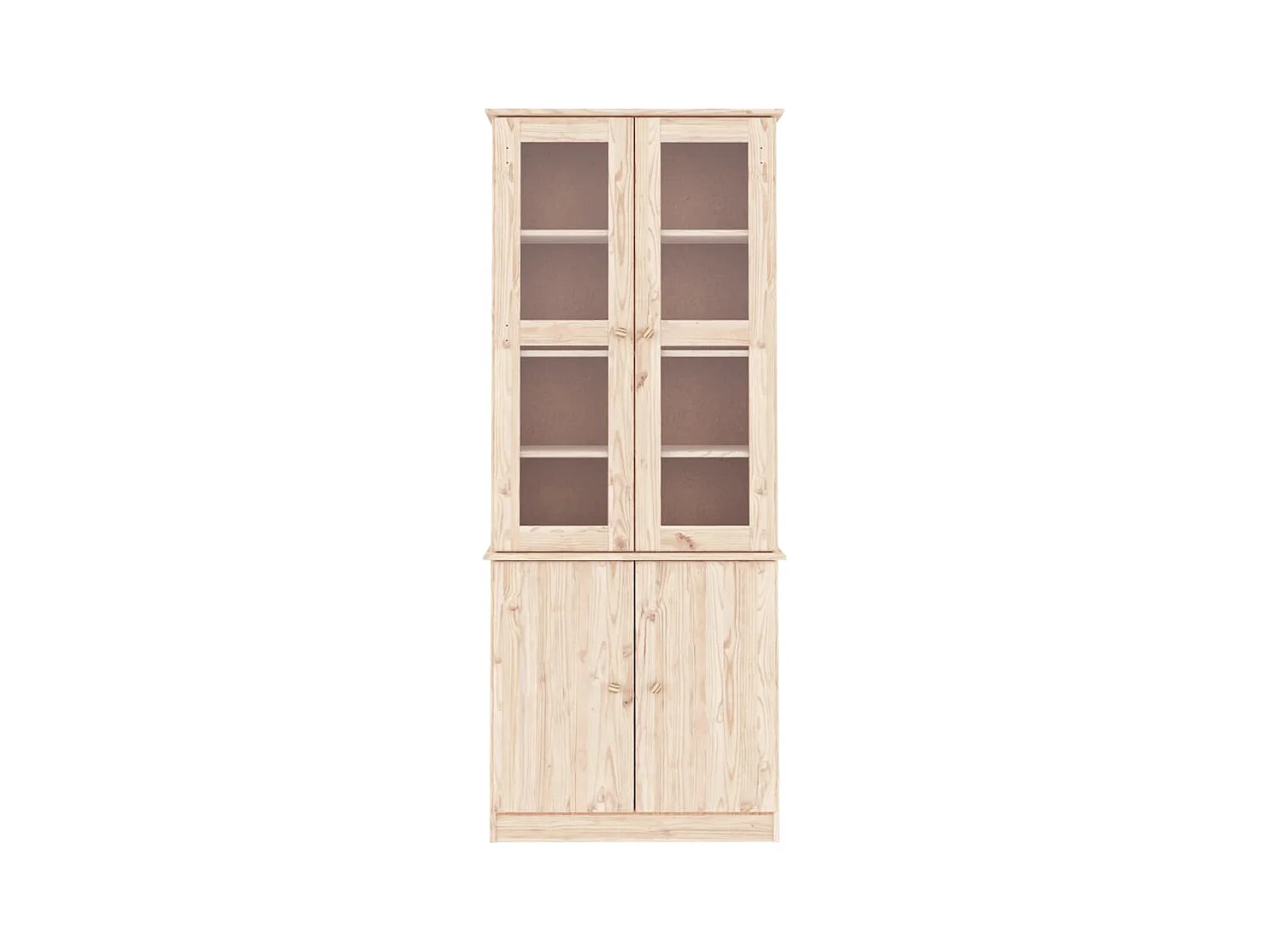 Vitrine en verre ALTA 77x35x186,5 bois de pin massif