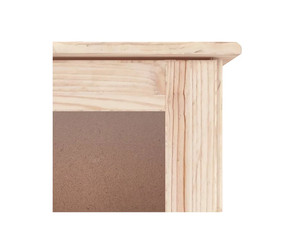 Vitrine en verre ALTA 77x35x186,5 bois de pin massif