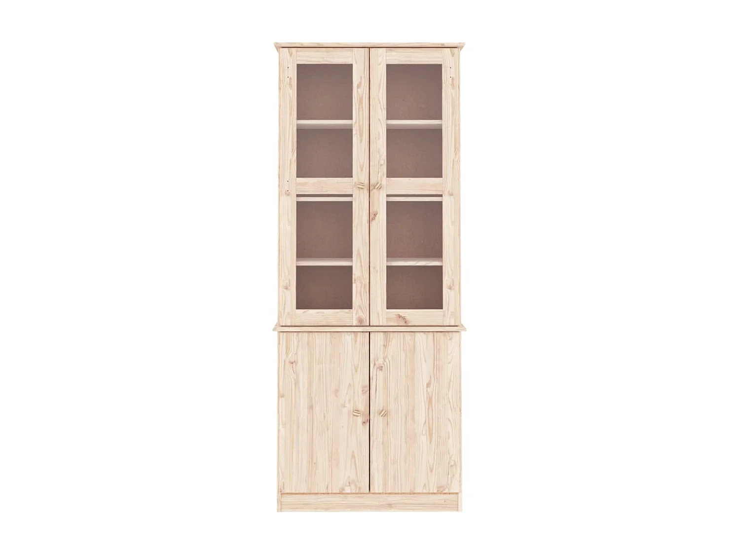 Vitrine en verre ALTA 77x35x186,5 bois de pin massif