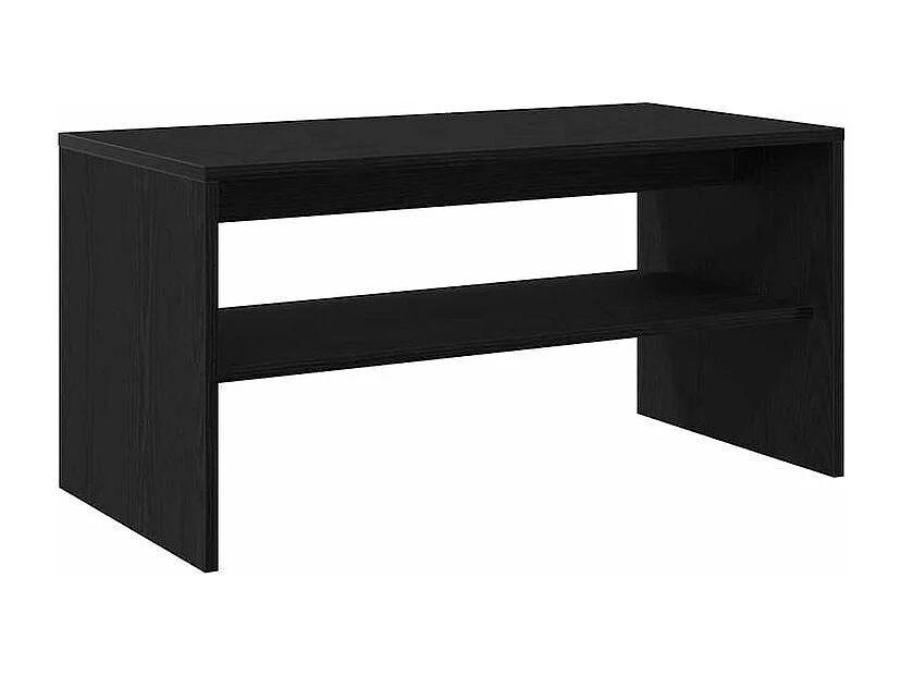 Meuble TV chêne noir 80x40x40 bois d'ingénierie