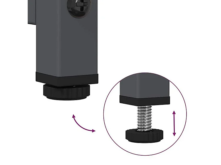 Meuble TV anthracite 100,5x39x60,5 acier