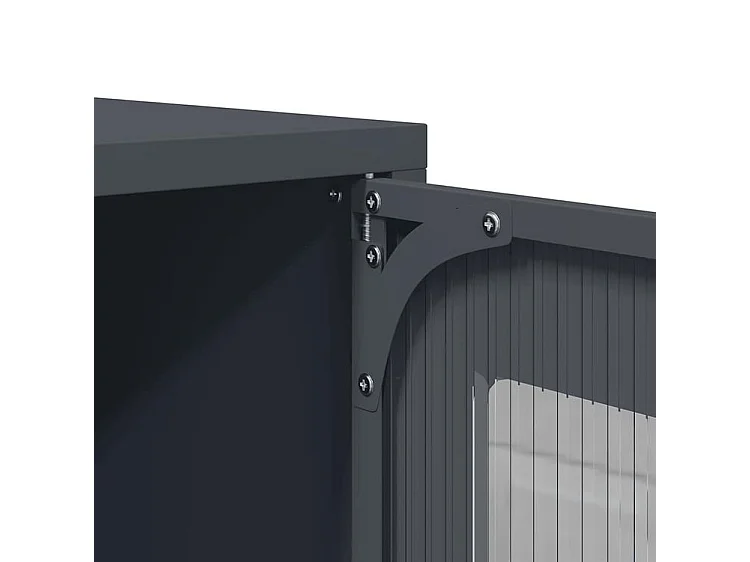 Meuble TV anthracite 100,5x39x60,5 acier