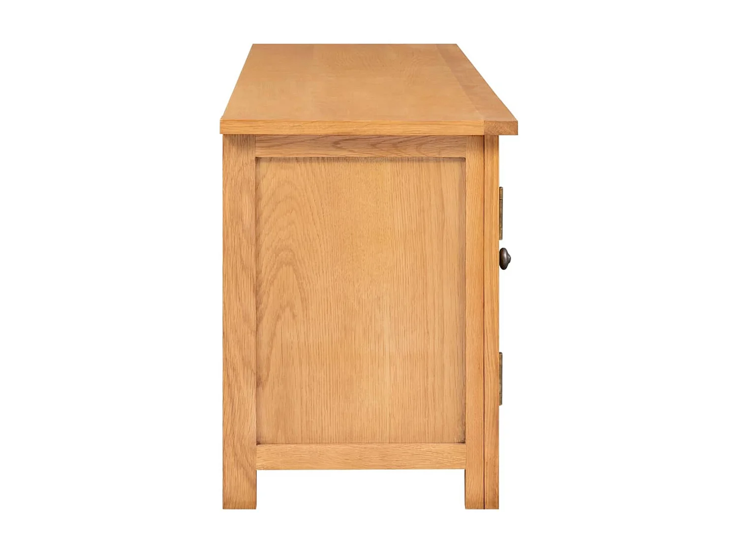 Meuble TV 110x35x44 Bois de chêne massif 2