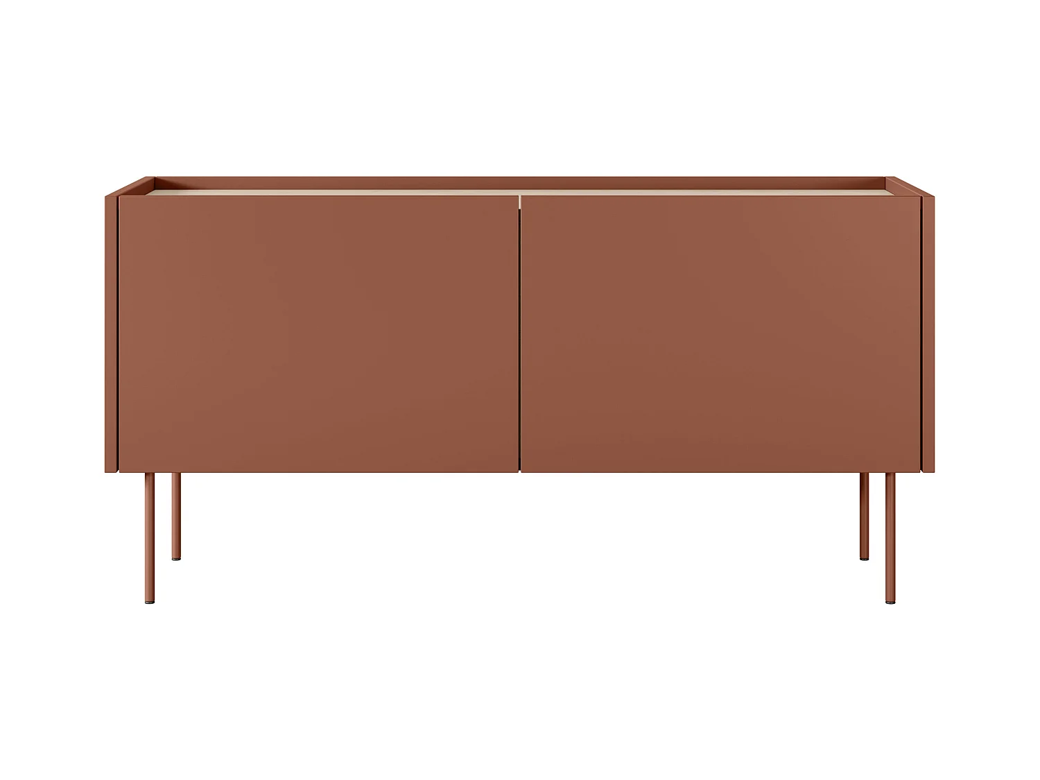 2-türiger TV-Schrank mit Metallfuß 120x60 cm