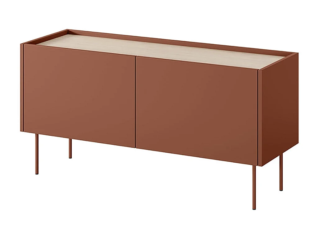 Mobile TV 2 ante con piede in metallo 120x60 cm