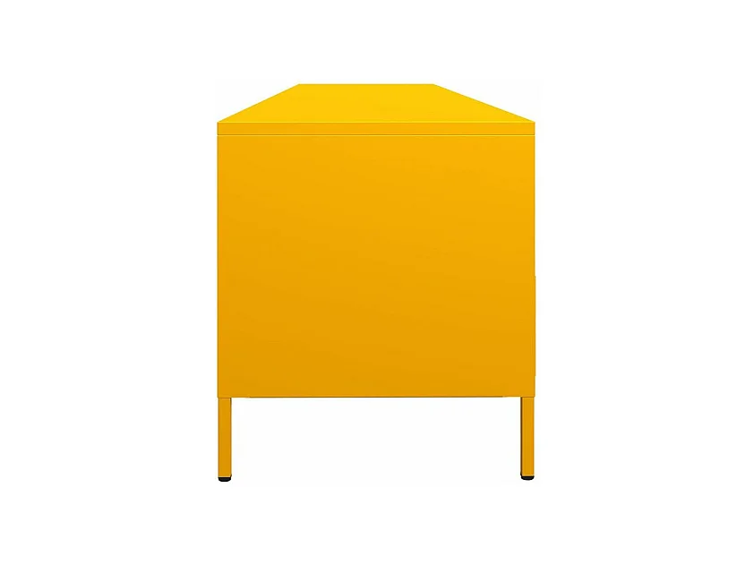 Meuble TV jaune moutarde 202x39x43,5 acier laminé à froid