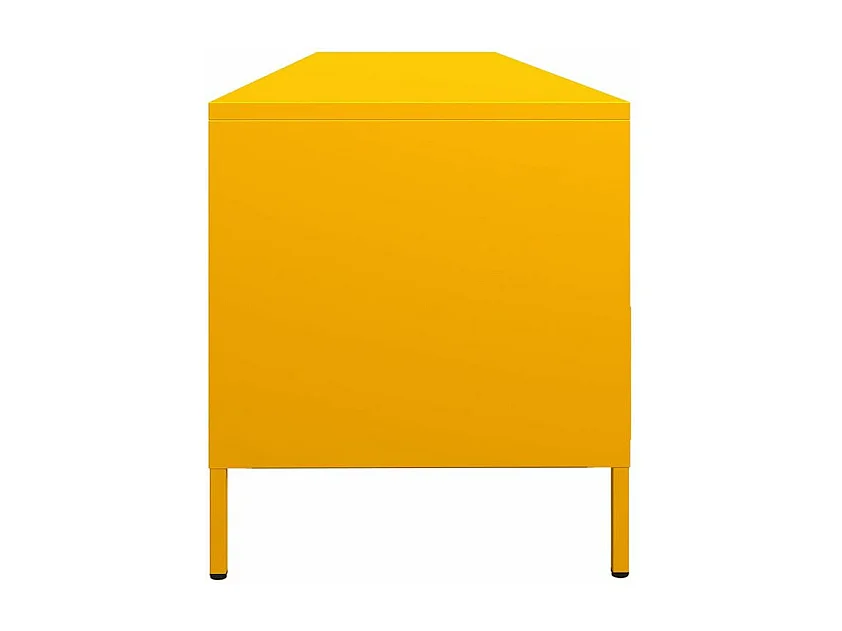 Meuble TV jaune moutarde 202x39x43,5 acier laminé à froid