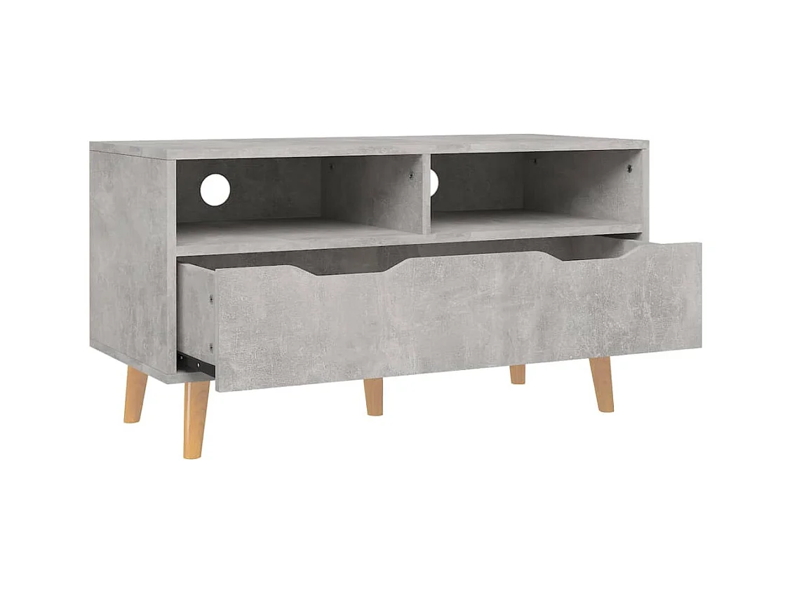 Meuble TV Gris béton 90x40x48,5 Scandy
