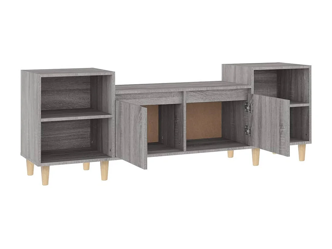 Meuble TV Sonoma gris 160x35x55 Bois d'ingénierie