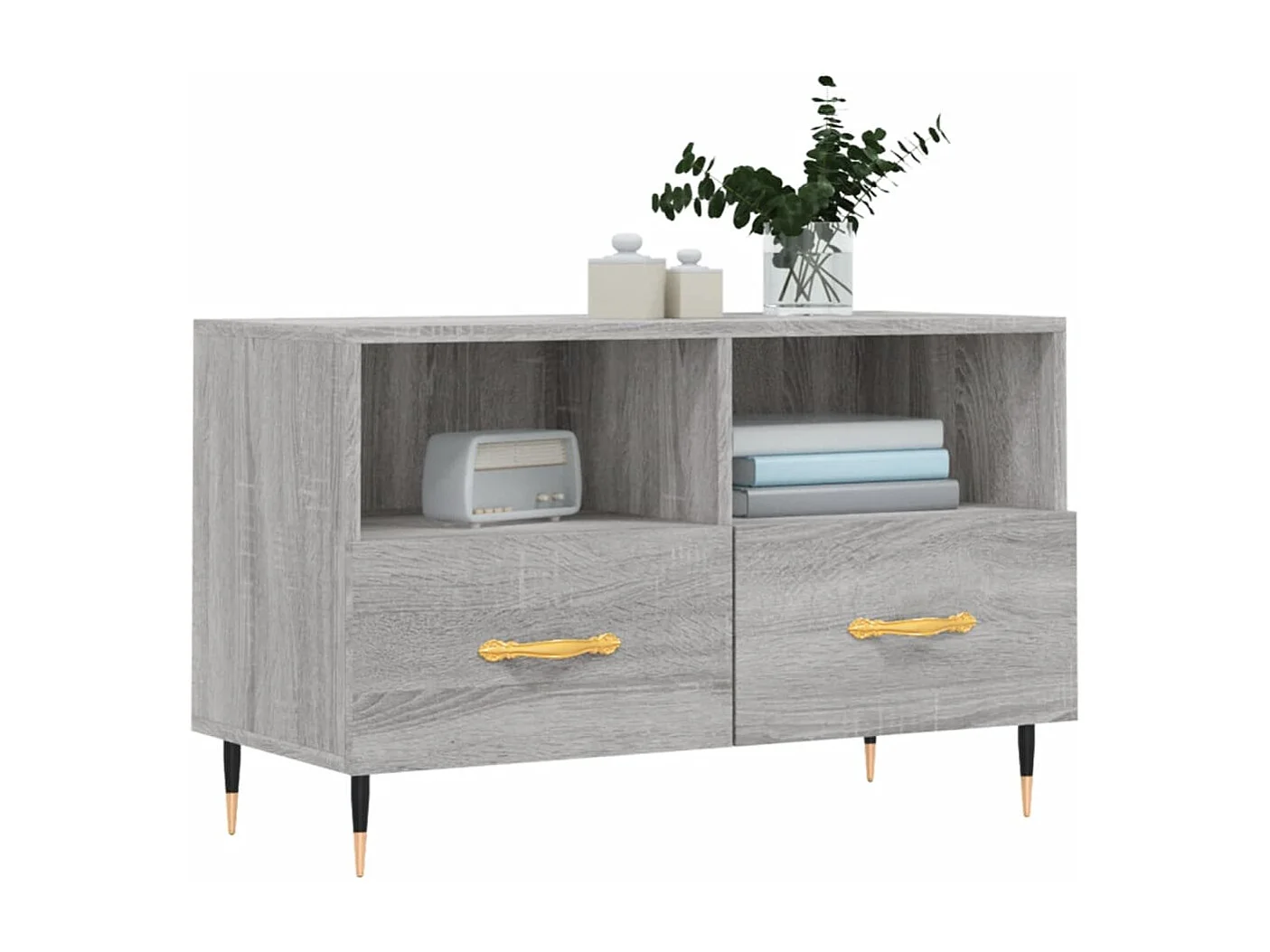 Meuble TV Sonoma gris 80x36x50 Bois d'ingénierie