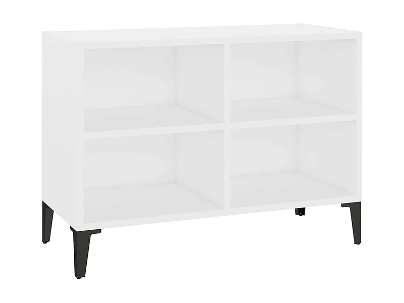 Meuble de rangement avec pieds en métal Blanc 69,5x30x50