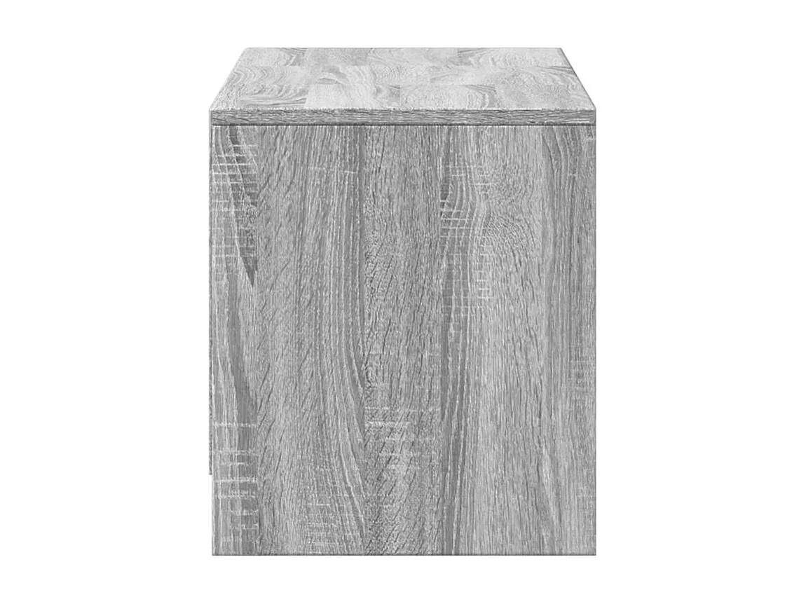 Meuble TV avec LED sonoma gris 97x34x40 bois d'ingénierie