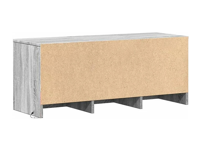 Meuble TV avec LED sonoma gris 97x34x40 bois d'ingénierie