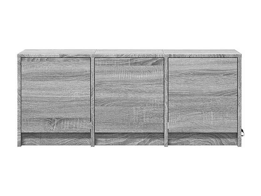 Meuble TV avec LED sonoma gris 97x34x40 bois d'ingénierie