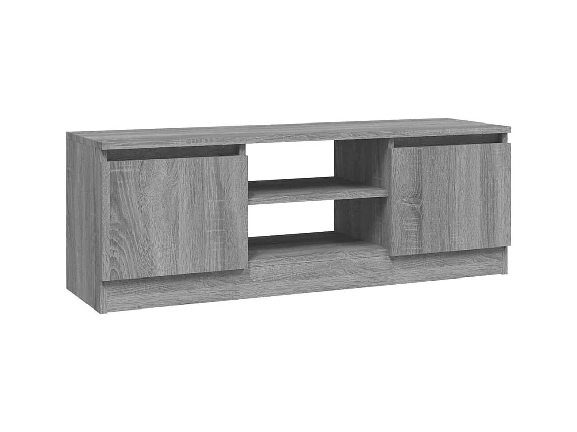 Meuble TV avec porte Sonoma gris 102x30x36