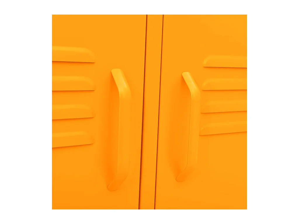 Meuble TV Jaune moutarde 105x35x50 Acier