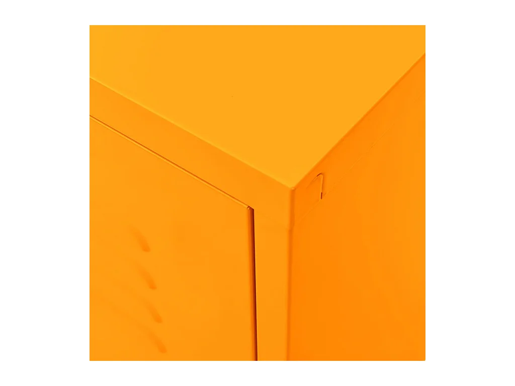 Meuble TV Jaune moutarde 105x35x50 Acier