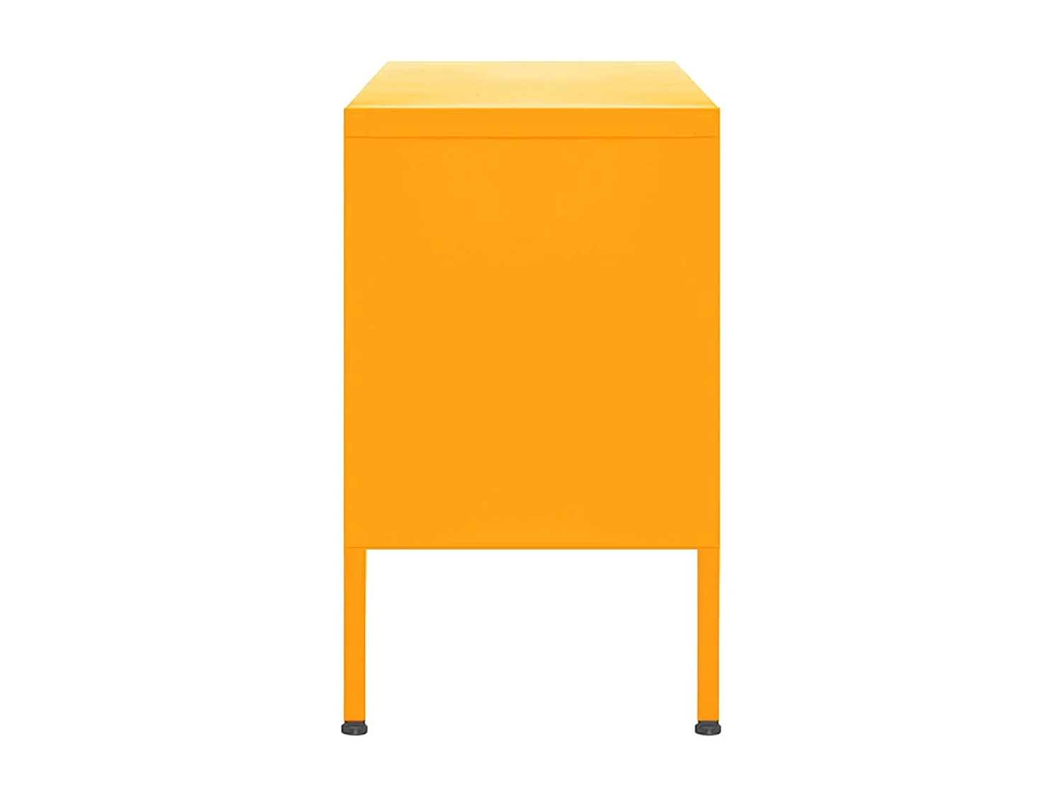 Meuble TV Jaune moutarde 105x35x50 Acier