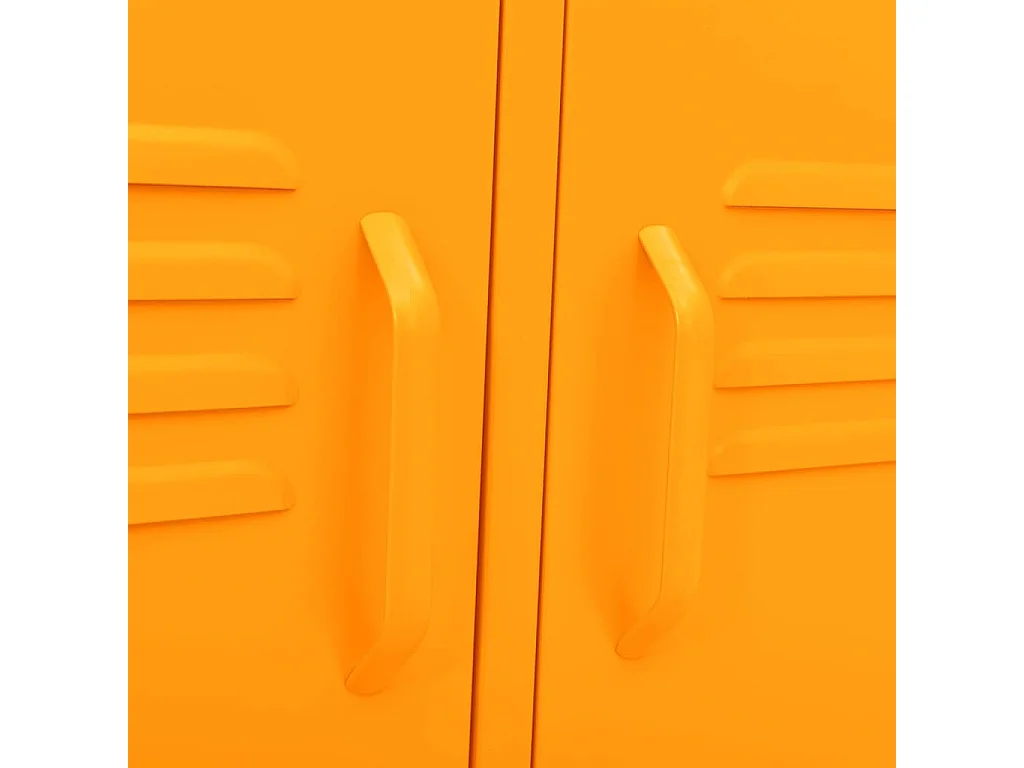 Meuble TV Jaune moutarde 105x35x50 Acier