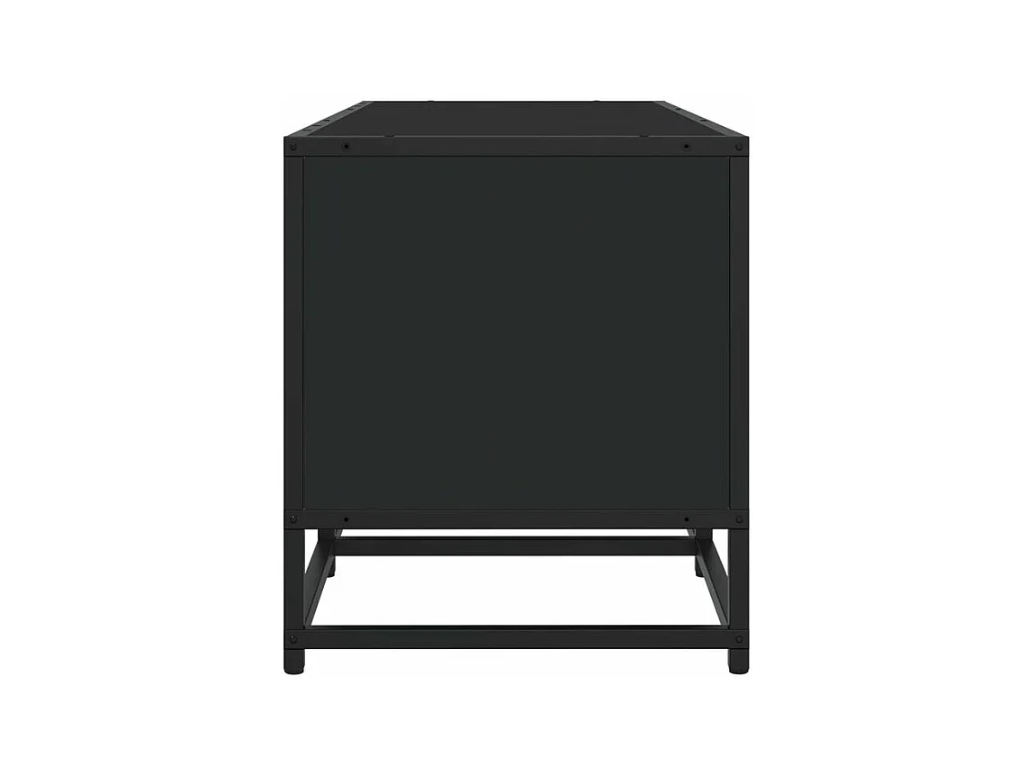 Meuble TV noir 180x35x41 bois d'ingénierie